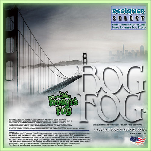 Bog Fog - Designer Select High Density Fog Machine Fluid - 1 Gallon-FROGGYS FOG-The Tech Closet by DAVIS