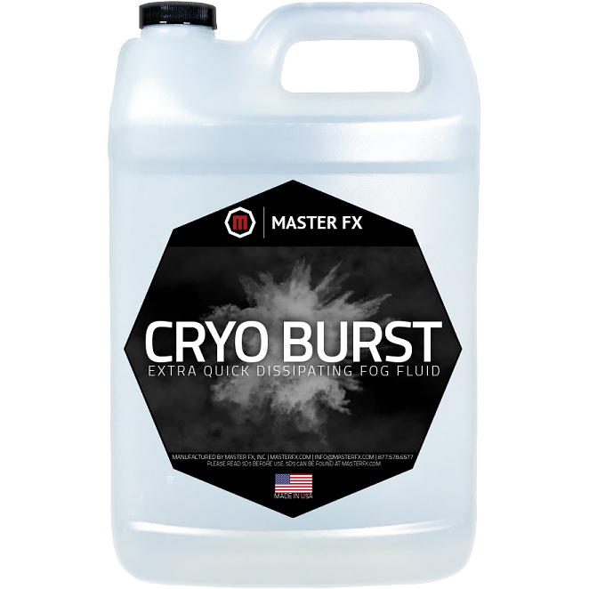 Cryo Burst - Extra quick dissipating fog fluid-Master FX-The Tech Closet by DAVIS