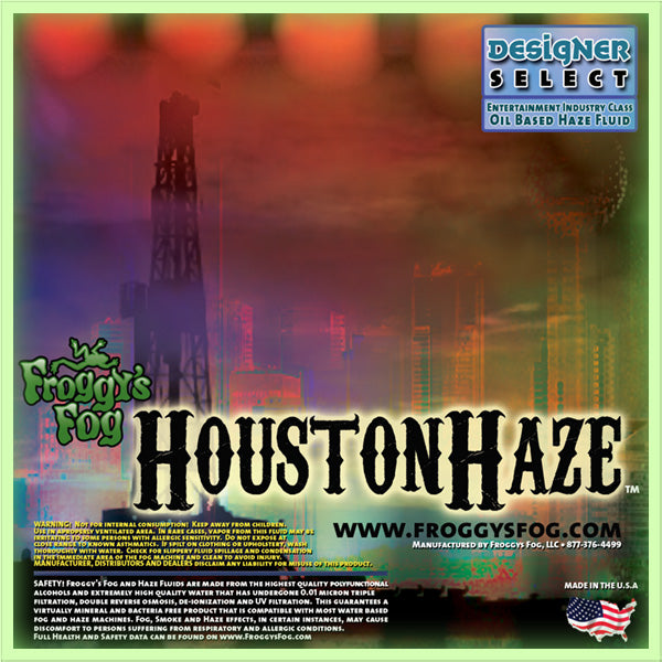 Houston Haze - Oil Based Haze Fluid - 1 Gallon-FROGGYS FOG-The Tech Closet by DAVIS