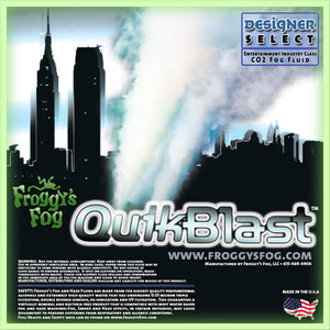 QuikBlast - Designer Select CO2 Blast Effect Fog Machine Fluid - 1 Gallon-FROGGYS FOG-The Tech Closet by DAVIS